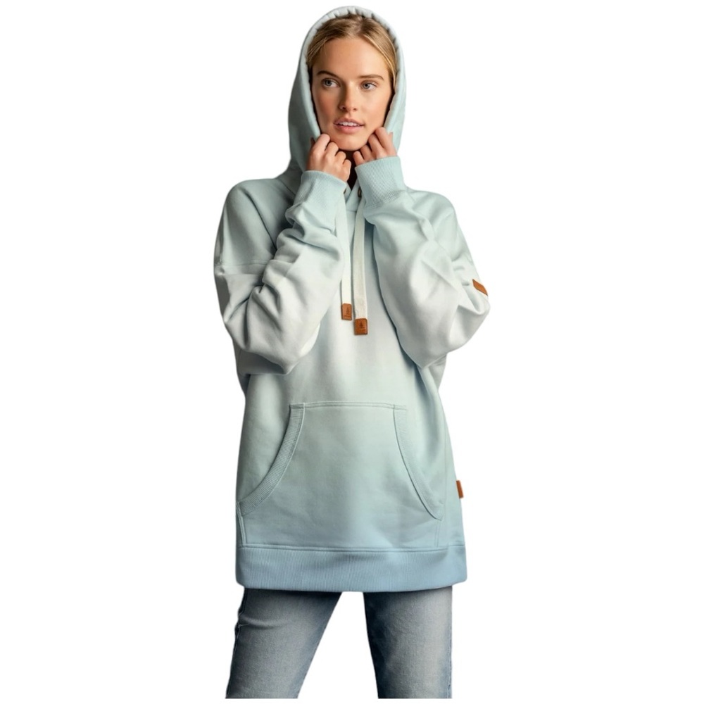 NWT Wanakome Blue & White Ombre Pirate Hoodie